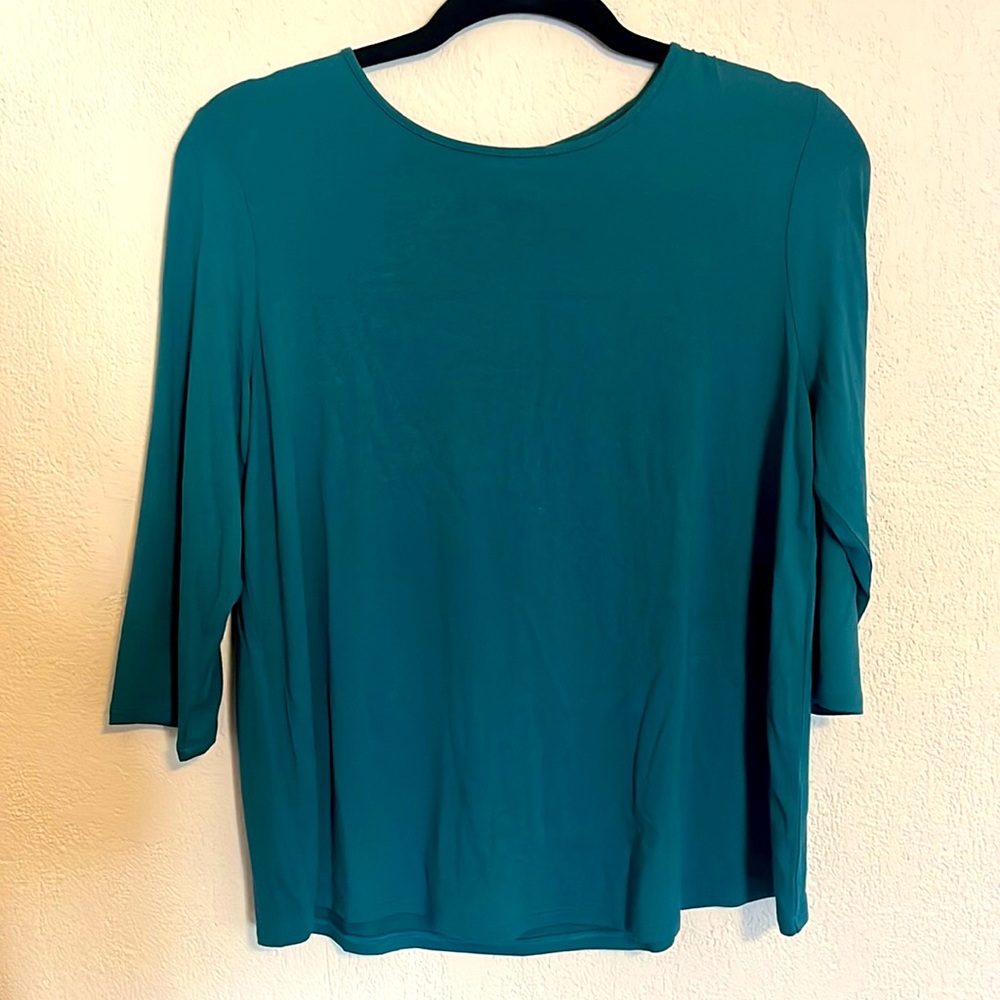 J Jill wearever blouse teal